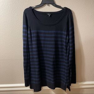 Torrid Blue Striped Sweater Size 1